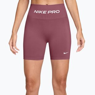 Női edző rövidnadrág Nike Pro Seamless pink smoke/white