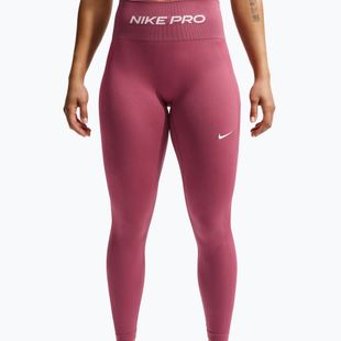 Női leggingsek Nike Pro Seamless pink smoke/white