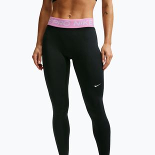 Női leggingsek Nike Pro black/pink rise/white