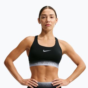Sportmelltartó Nike Pro black/black/ghost/smoke grey