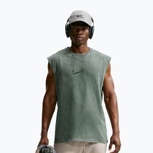 Férfi edző póló Nike Sleeveless T-Shirt camo green/light army