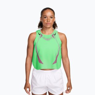 Férfi futó póló Nike AeroSwift illusion green/black/black