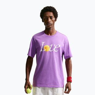 Férfi teniszpóló Nike Court Love bright violet