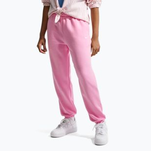 Gyerek nadrág Nike Sportswear Studio Fleece pink rise/white