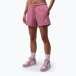 Női rövidnadrág Jordan Fleece desert berry/white