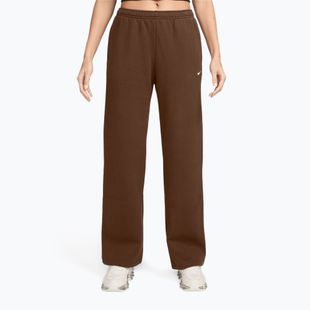 Női nadrág Nike Studio Fleece cacao wow/sail