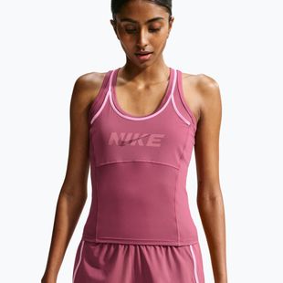 Női edző póló Nike One pink smoke/pink rise/mystic dates/white