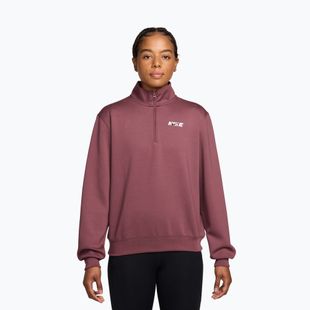 Női edzőpulóver Nike Studio Fleece Sport pink smoke/mystic dates/white