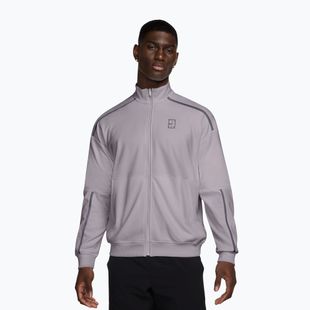 Férfi tenisz pulóver Nike Court Heritage silver lilac/gridiron