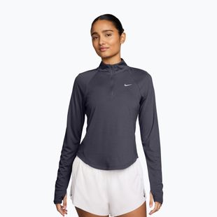 Női hosszú ujjú póló futáshoz Nike Tempo Swoosh Run Dri-Fit 1/4-Zip LS gridiron/white