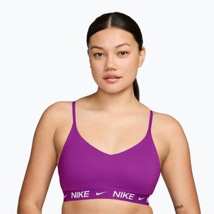 Női melltartó edzésre Nike Dri-Fit Indy Light Support vivid purple
