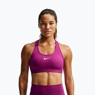 Női melltartó edzésre Nike Swoosh Medium Support true berry/white
