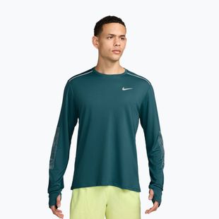 Férfi futó hosszú ujjú póló Nike Miler bright spruce