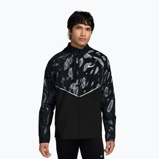 Férfi futókabát Nike Miler Repel UV Printed black/black
