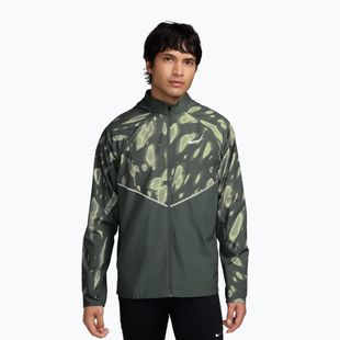 Férfi futókabát Nike Miler Repel UV Printed camo green/black