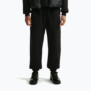 Női nadrág Nike Studio Fleece Medium Weight total black/sail