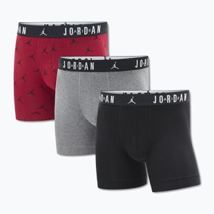 Férfi boxer nadrág Jordan JHM Flight Cotton Essential 3 pairs gym red