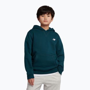 Gyerek pulóver New Balance Brush Back Small Logo Hoodie medusa green