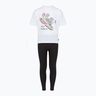 Gyerek szett New Balance Floral Shoe Graphic Tee and Legging nb bright white