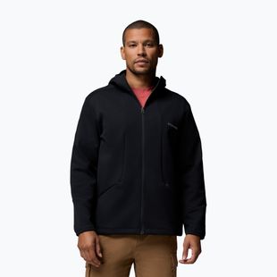Férfi túrafelső Columbia Tech Spacer Knit Hoodie black/black