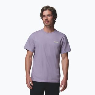 Férfi póló Columbia CSC Basic Logo Back Tee shale purple/linework c badge