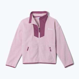 Gyerek polár pulóver Columbia Sequoia Grove Full Zip Fleece mineral pink/antique mauve