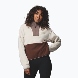 Női polár pulóver Columbia Sequoia Grove II Half Zip Fleece dark stone/tobacco/iron