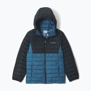 Gyerek kabát Columbia Powder Lite II Hooded phoenix blue/black