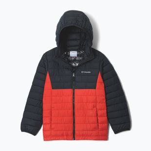 Kurtka dziecięca Columbia Powder Lite II Hooded super sonic/black