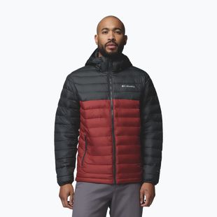 Férfi kabát Columbia Powder Lite II Hooded red oxide/shark