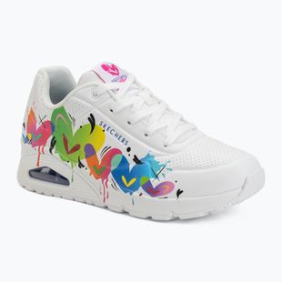 Női cipő SKECHERS Uno Open Your Heart white
