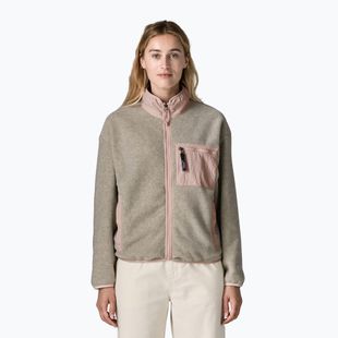 Női polár pulóver Patagonia Synchilla oatmeal heather w/pink frost