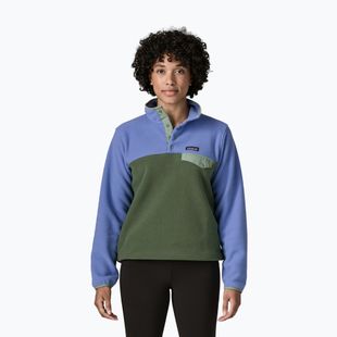 Női polár pulóver Patagonia Lightweight Synchilla Snap-T Pullover canopy green