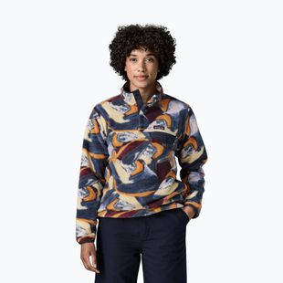 Női polár pulóver Patagonia Lightweight Synchilla Snap-T Pullover smudge: smolder blue