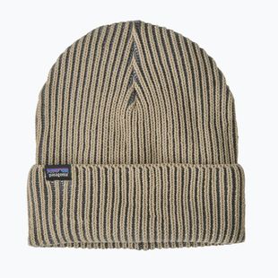 Téli sapka Patagonia Fishermans Rolled Beanie contrast stripe: weathered stone