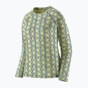 Női Termoaktiv pulóver Patagonia Capilene Midweight Crew sun quilt: blue sage
