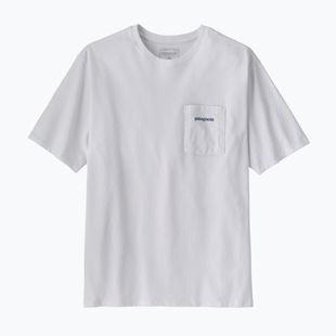 Férfi póló Patagonia Boardshort Logo Pocket Responsibili fiber white