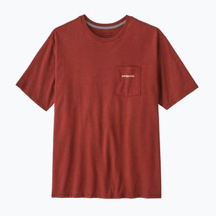 Férfi póló Patagonia Boardshort Logo Pocket Responsibili rusty red