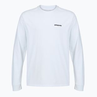 Férfi hosszú ujjú póló Patagonia P-6 Logo Responsibili fiber white