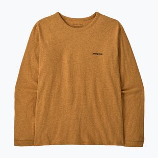 Női hosszú ujjú póló Patagonia P-6 Logo Responsibili-Tee LS dried mango