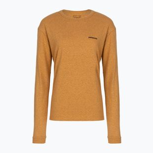 Női hosszú ujjú póló Patagonia P-6 Logo Responsibili-Tee LS dried mango