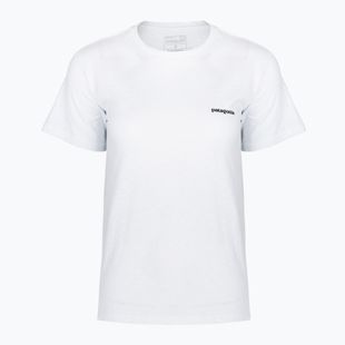 Női póló Patagonia P-6 Logo Responsibili-Tee fiber white