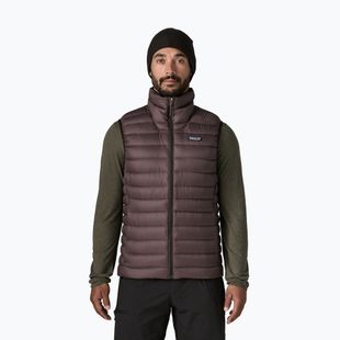 Férfi ujjatlan Patagonia Down Sweater den brown