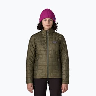 Női bélelt kabát Patagonia Nano Puff basin green