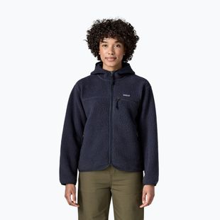 Női polár pulóver Patagonia Retro Pile Hoody sunken blue