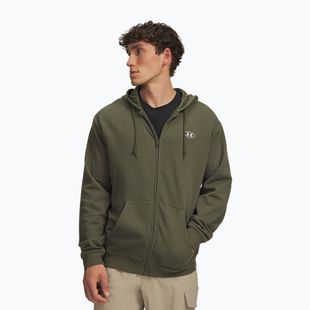 Férfi pulóver Under Armour Rival Fleece Full Zip marine od green/white