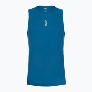Férfi futó póló HOKA EveryRun Tank night glow blue