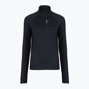 Női futópulóver HOKA Skyform Half Zip black heather