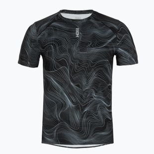 Férfi futó póló HOKA EveryRun CLF PRT black/white