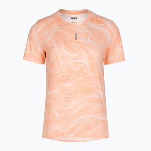 Női futó póló HOKA EveryRun CLF PRT sunstone print